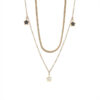 Collar Estrella Negro y Dorado Acero - Imagen 2